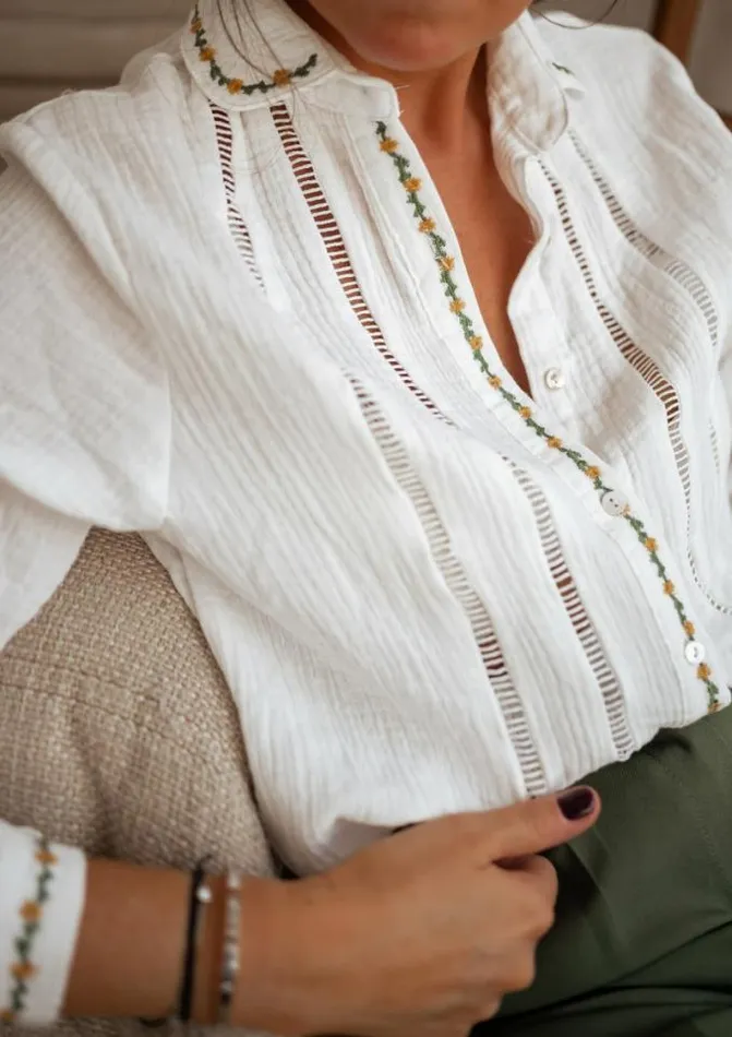 Easy Clothes Ecru Beta Shirt Women039s Clothing Shirts