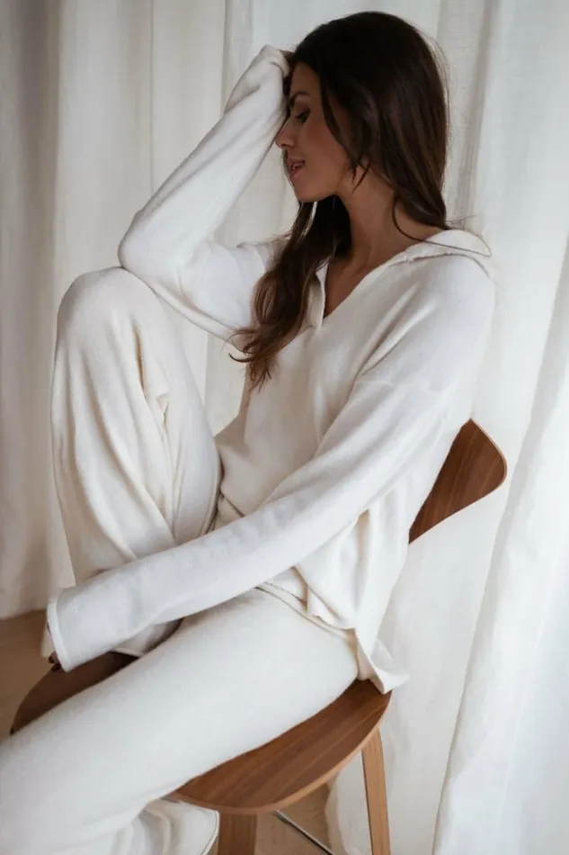 Easy Clothes Ecru Conrad Sweater Women039s Clothing Sweaters