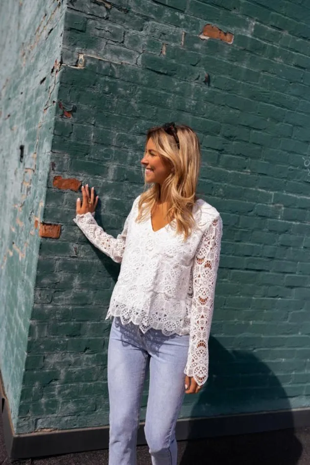 Easy Clothes Ecru Lace Manuela Blouse Women039s Clothing Blouses