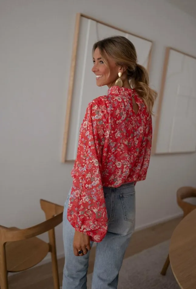Easy Clothes Floral Coral Doma Blouse Women039s Clothing Blouses