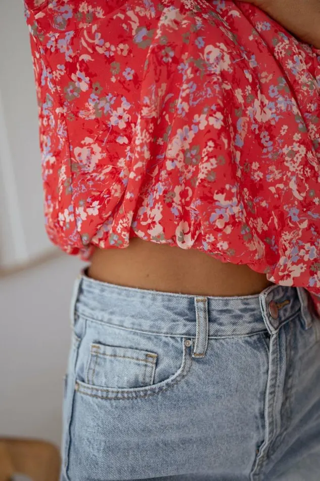 Easy Clothes Floral Coral Doma Blouse Women039s Clothing Blouses