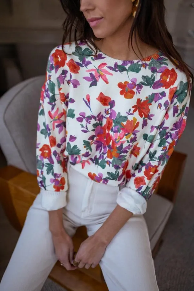 Easy Clothes Floral Weston Sweater Women039s Clothing Sweaters