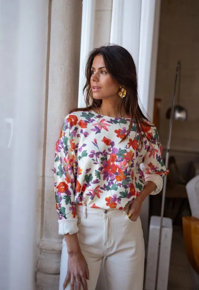 Easy Clothes Floral Weston Sweater Women039s Clothing Sweaters