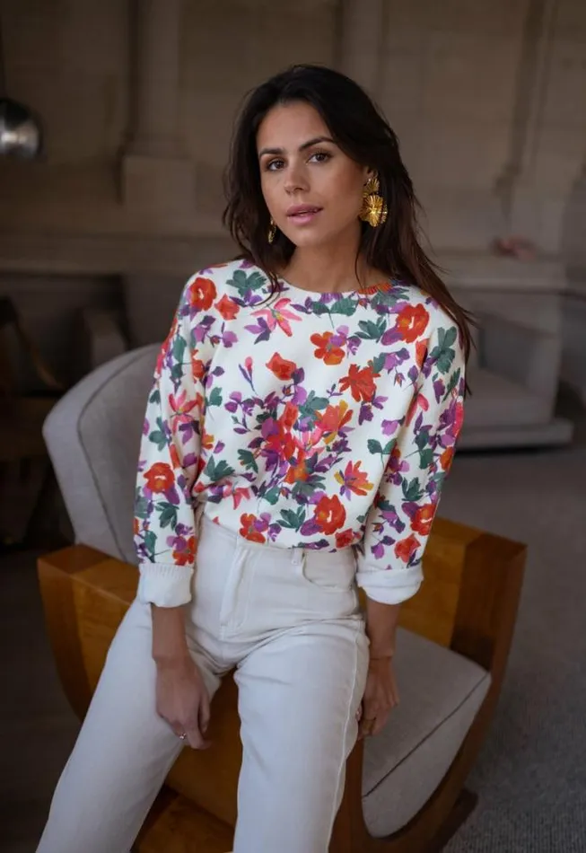 Easy Clothes Floral Weston Sweater Women039s Clothing Sweaters