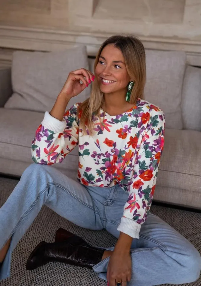 Easy Clothes Floral Weston Sweater Women039s Clothing Sweaters