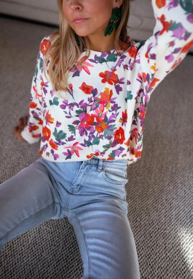 Easy Clothes Floral Weston Sweater Women039s Clothing Sweaters