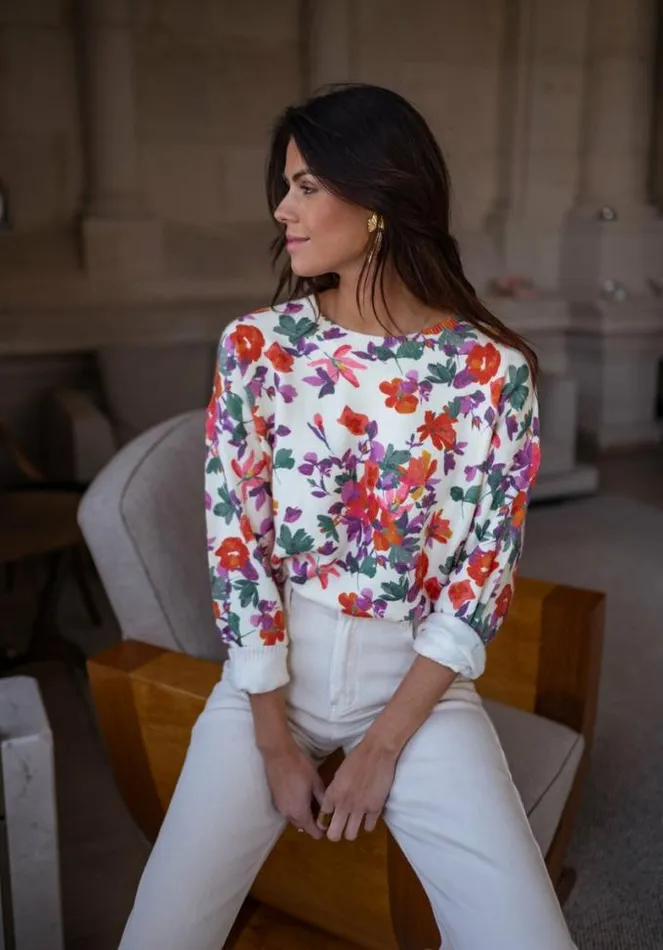 Easy Clothes Floral Weston Sweater Women039s Clothing Sweaters