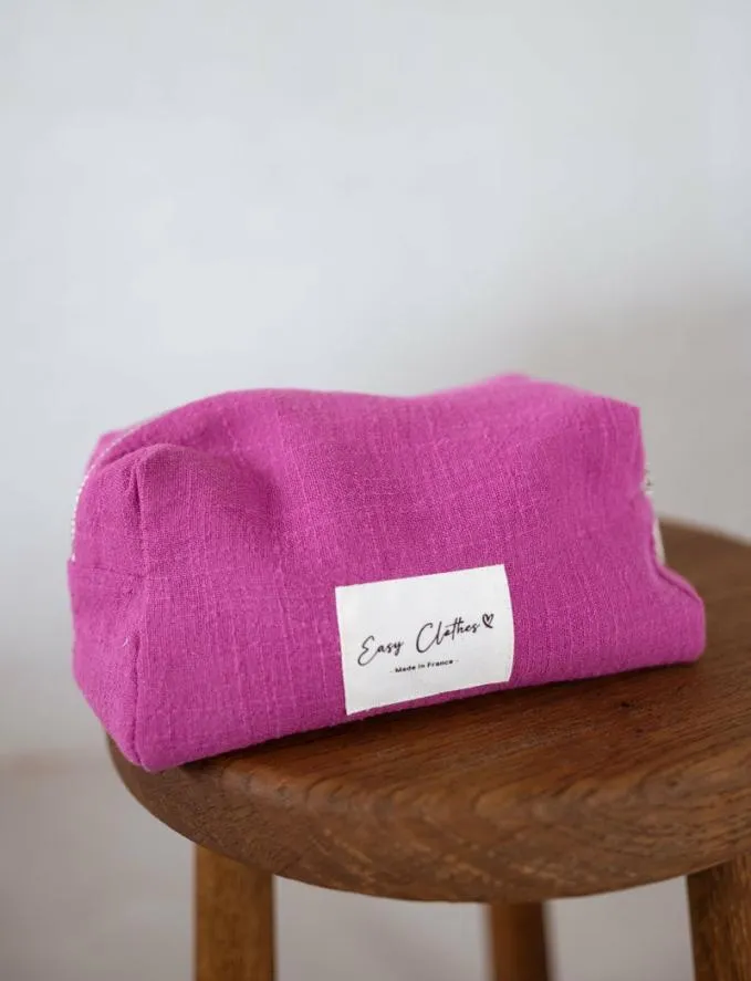 Easy Clothes Fuchsia Easy Clothes Linen Pouch Jewelry and Accessories Handbags Easy Clothes Fuchsia Easy Clothes Linen Pouch Jewelry and Accessories Handbags