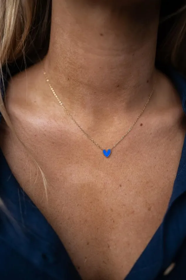 Easy Clothes Golden And Blue Blair Necklace Blue Jewelry and Accessories Necklaces Easy Clothes Golden And Blue Blair Necklace Blue Jewelry and Accessories Necklaces