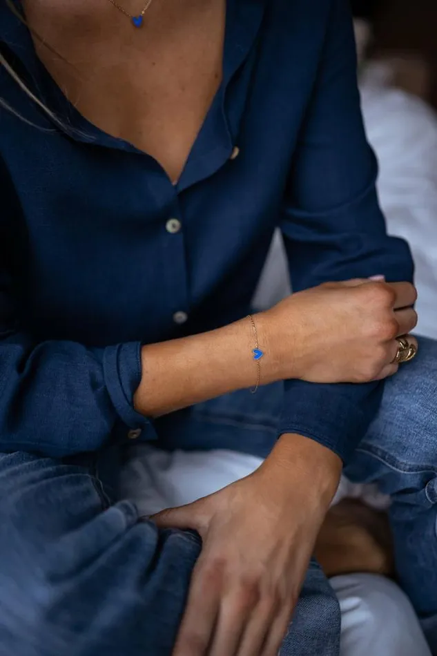 Easy Clothes Golden And Blue Maiwen Bracelet Jewelry and Accessories Bracelets
