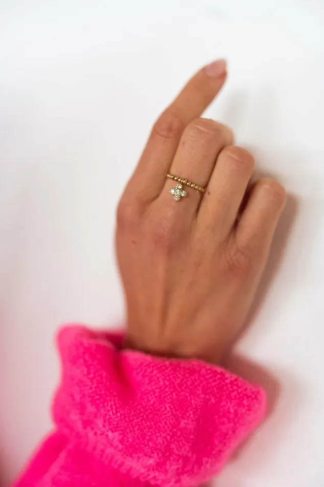 Easy Clothes Golden Cross Ring Jewelry and Accessories Rings