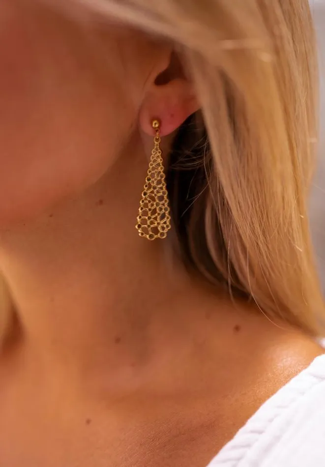 Easy Clothes Golden Lolita Earrings Jewelry and Accessories Earrings
