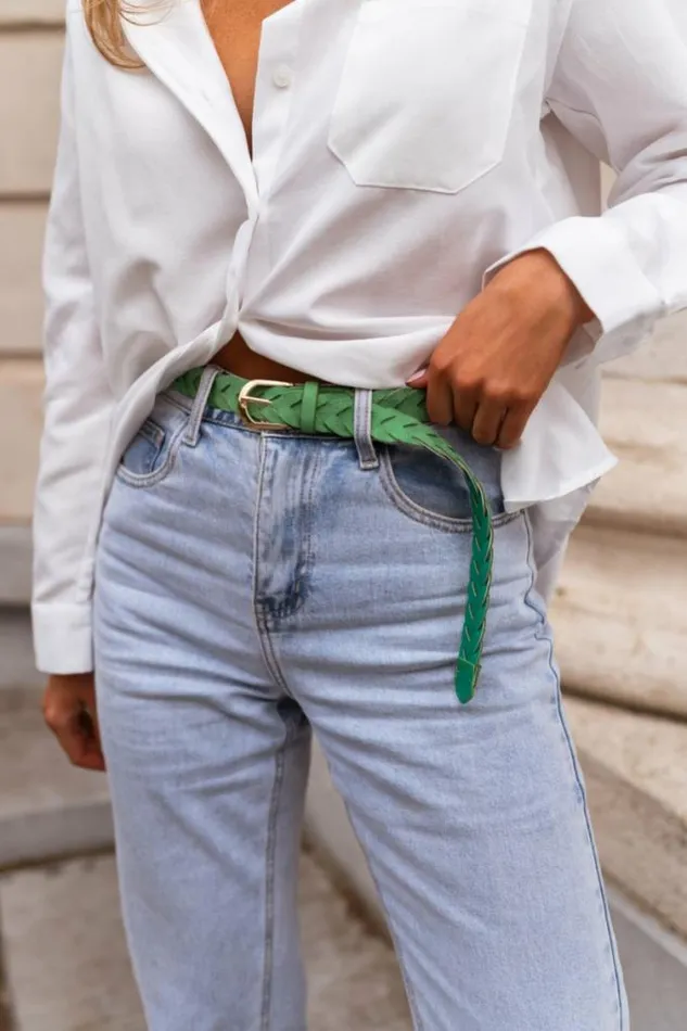 Easy Clothes Green Aaron Belt Jewelry and Accessories Belts