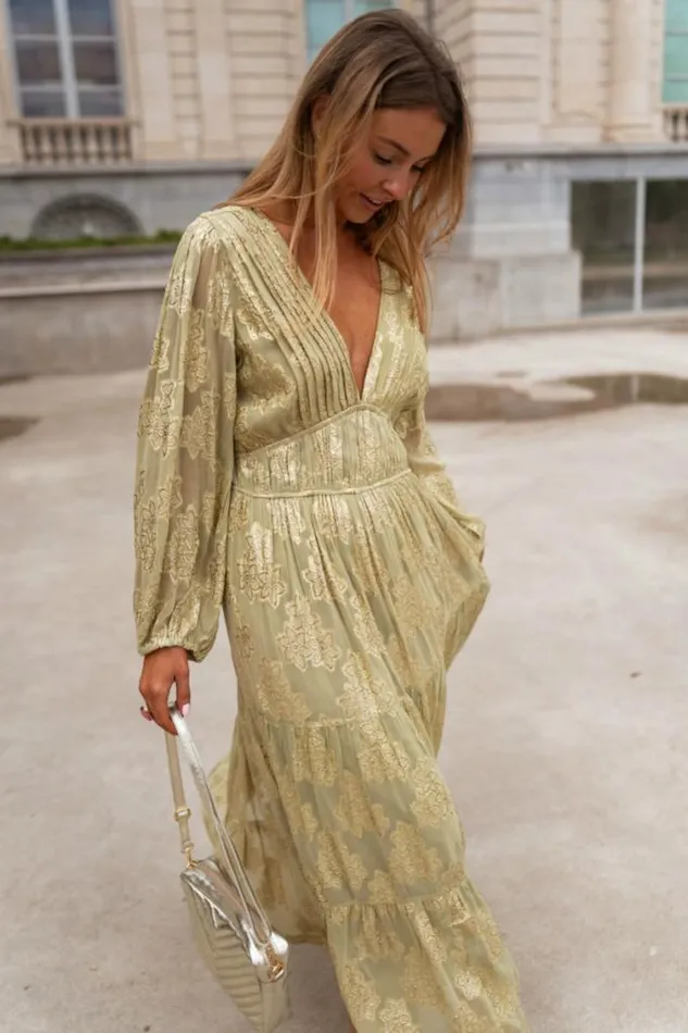 Easy Clothes Green And Golden Ezia Dress Women039s Clothing Dresses Easy Clothes Green And Golden Ezia Dress Women039s Clothing Dresses