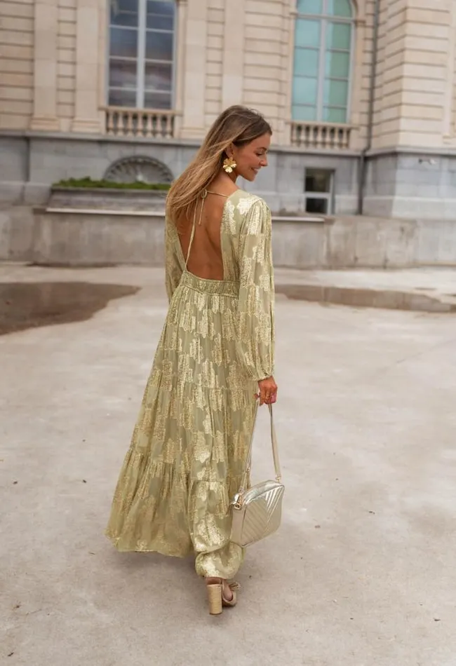 Easy Clothes Green And Golden Ezia Dress Women039s Clothing Dresses Easy Clothes Green And Golden Ezia Dress Women039s Clothing Dresses