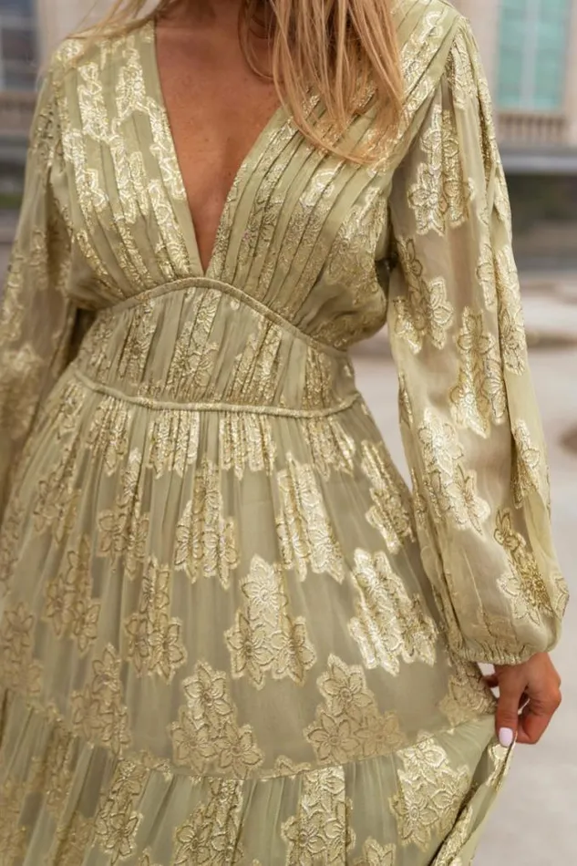 Easy Clothes Green And Golden Ezia Dress Women039s Clothing Dresses Easy Clothes Green And Golden Ezia Dress Women039s Clothing Dresses