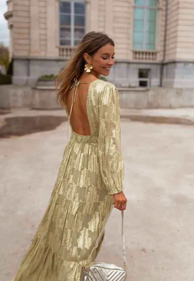 Easy Clothes Green And Golden Ezia Dress Women039s Clothing Dresses Easy Clothes Green And Golden Ezia Dress Women039s Clothing Dresses