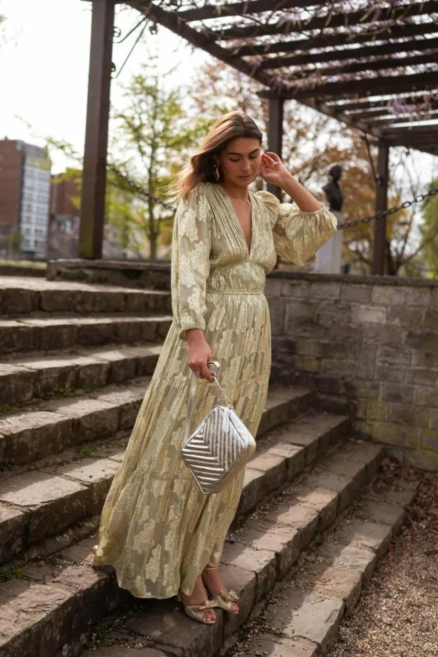 Easy Clothes Green And Golden Ezia Dress Women039s Clothing Dresses Easy Clothes Green And Golden Ezia Dress Women039s Clothing Dresses