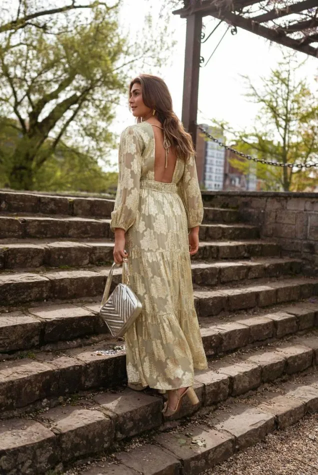 Easy Clothes Green And Golden Ezia Dress Women039s Clothing Dresses Easy Clothes Green And Golden Ezia Dress Women039s Clothing Dresses
