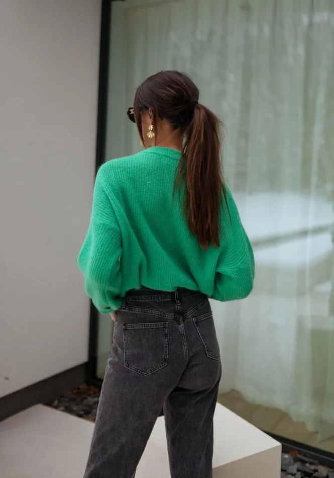 Easy Clothes Green Bolla Sweater Green Women039s Clothing Sweaters