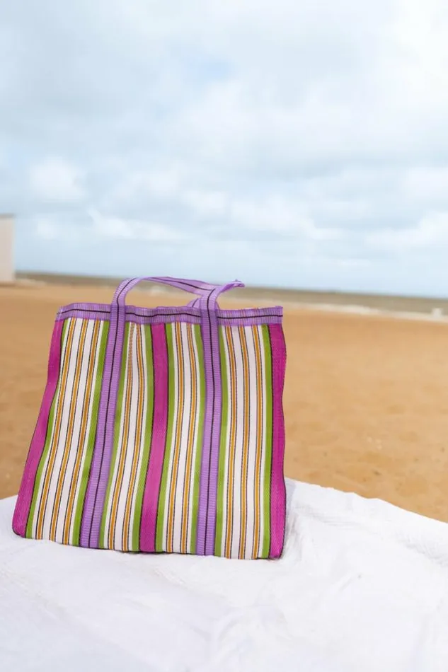 Easy Clothes Green Striped Sevana Handbag Jewelry and Accessories Handbags