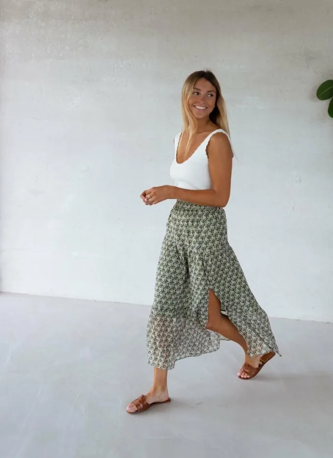 Easy Clothes Green Zoe Skirt Women039s Clothing Skirts Easy Clothes Green Zoe Skirt Women039s Clothing Skirts