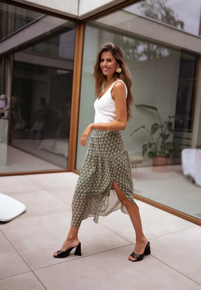 Easy Clothes Green Zoe Skirt Women039s Clothing Skirts Easy Clothes Green Zoe Skirt Women039s Clothing Skirts