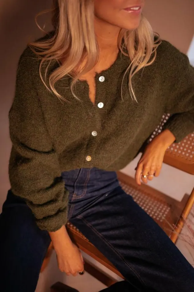 Easy Clothes Khaki Harris Cardigan Khaki Women039s Clothing Cardigans