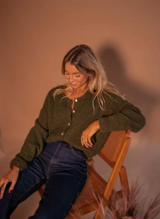 Easy Clothes Khaki Harris Cardigan Khaki Women039s Clothing Cardigans