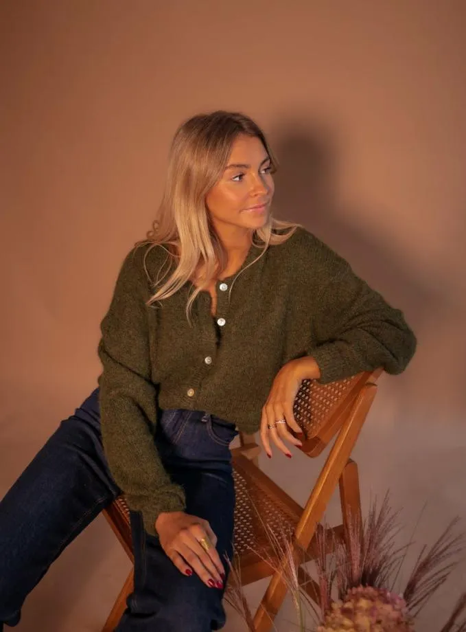 Easy Clothes Khaki Harris Cardigan Khaki Women039s Clothing Cardigans