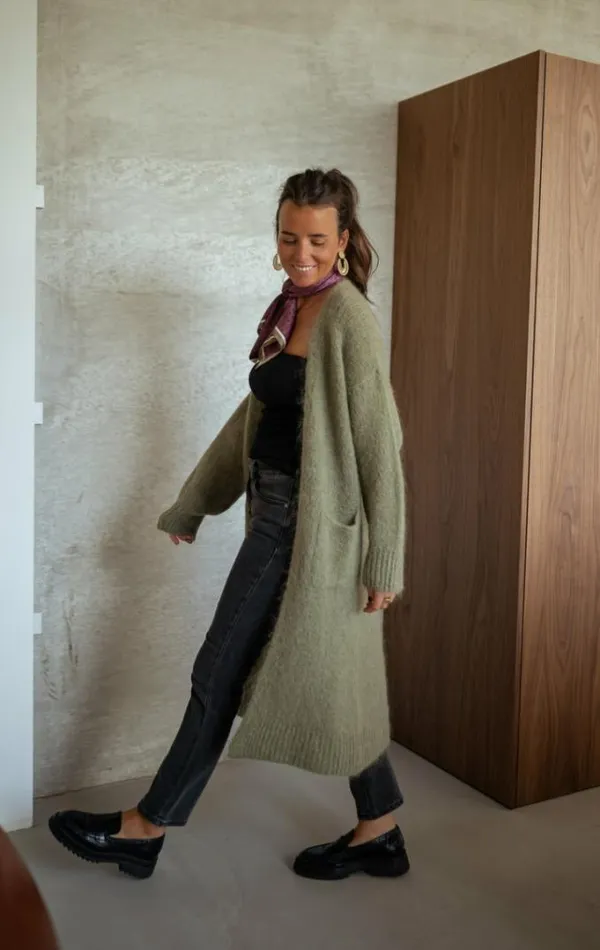 Easy Clothes Khaki Pelly Cardigan Women039s Clothing Cardigans