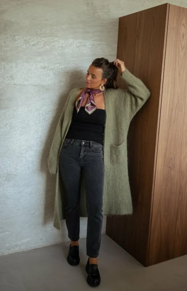 Easy Clothes Khaki Pelly Cardigan Women039s Clothing Cardigans