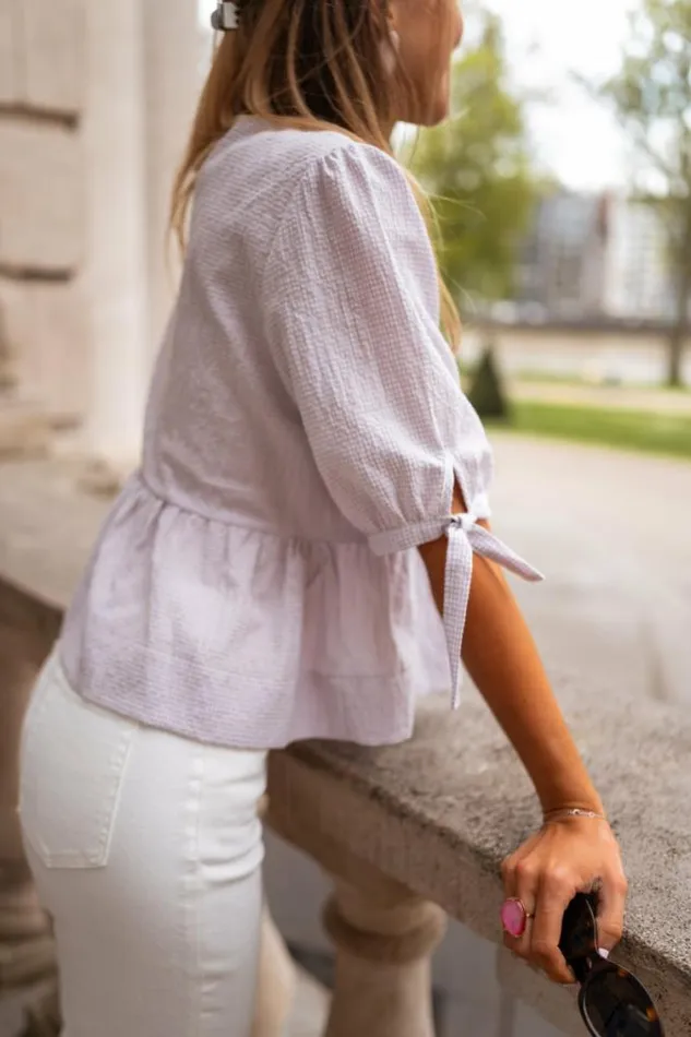 Easy Clothes Lilac Gingham Myral Blouse Women039s Clothing Blouses Easy Clothes Lilac Gingham Myral Blouse Women039s Clothing Blouses