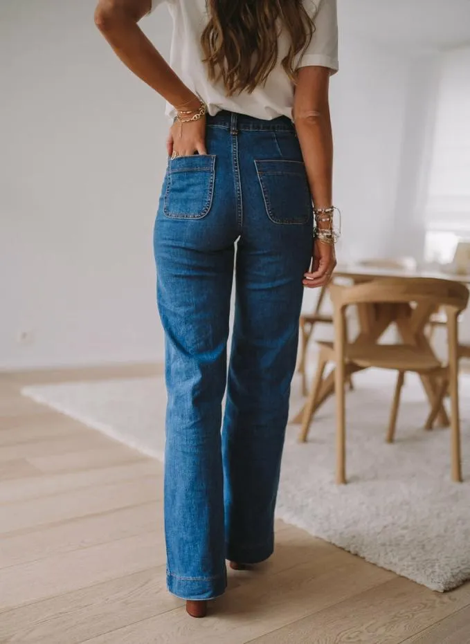 Easy Clothes Middle Blue Hugues Jeans Middle Blue Women039s Clothing Pants and Jeans Easy Clothes Middle Blue Hugues Jeans Middle Blue Women039s Clothing Pants and Jeans