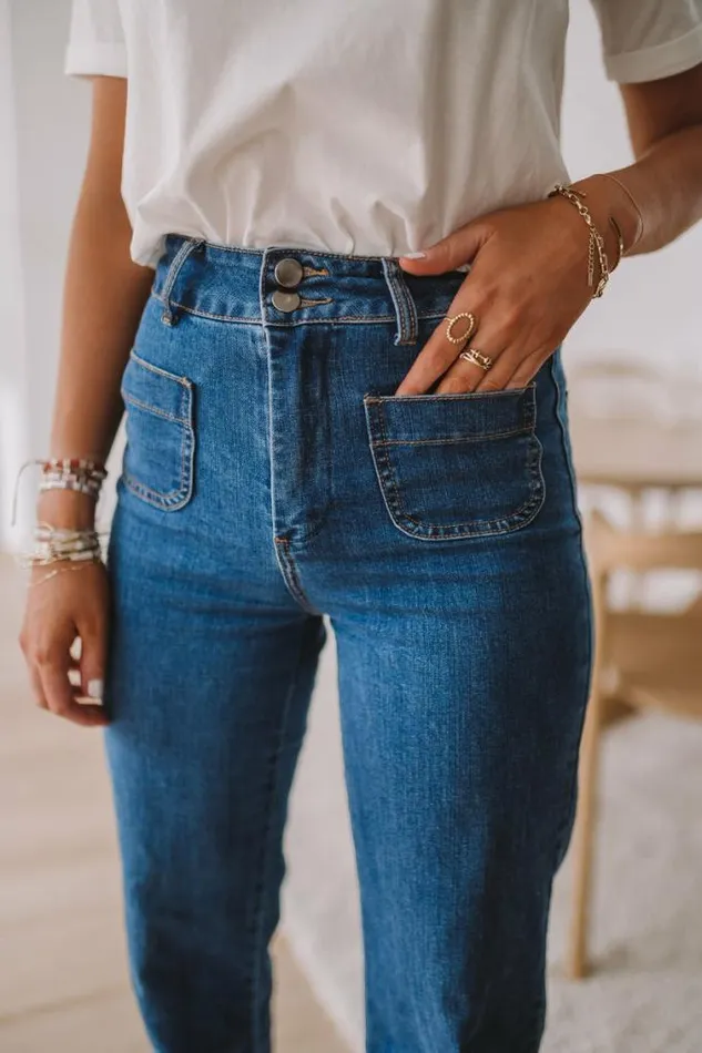 Easy Clothes Middle Blue Hugues Jeans Middle Blue Women039s Clothing Pants and Jeans Easy Clothes Middle Blue Hugues Jeans Middle Blue Women039s Clothing Pants and Jeans