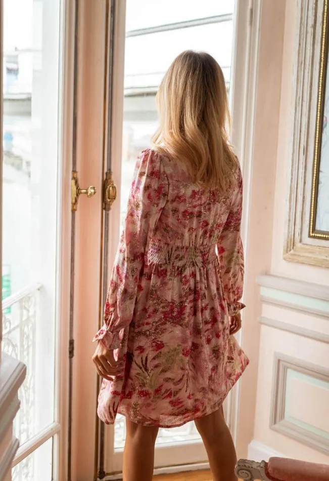 Easy Clothes Pink And Golden Carole Dress Women039s Clothing Dresses Easy Clothes Pink And Golden Carole Dress Women039s Clothing Dresses