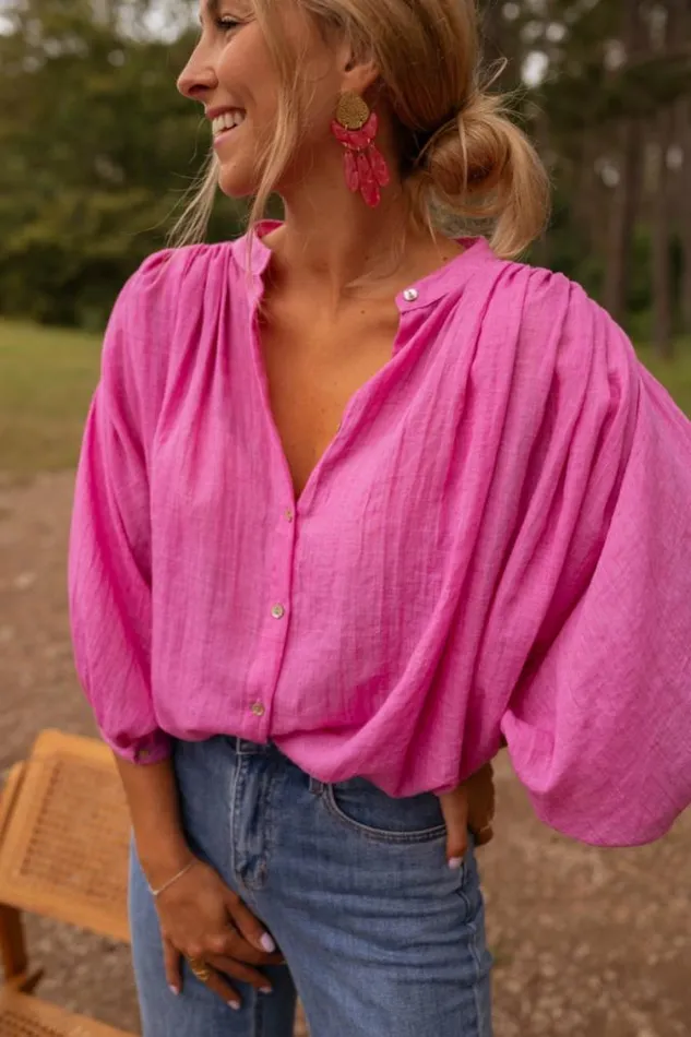 Easy Clothes Pink Eddie Shirt Pink Women039s Clothing Shirts Easy Clothes Pink Eddie Shirt Pink Women039s Clothing Shirts