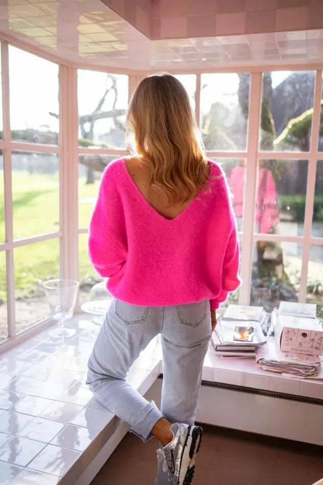 Easy Clothes Pink Laria Sweater Women039s Clothing Sweaters