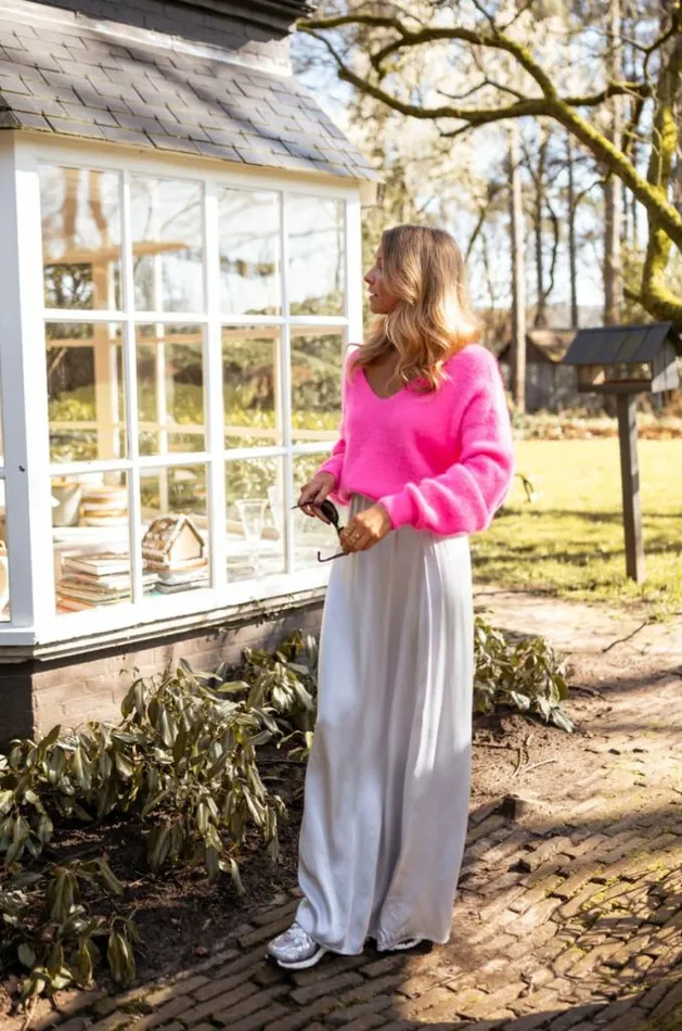 Easy Clothes Pink Laria Sweater Women039s Clothing Sweaters