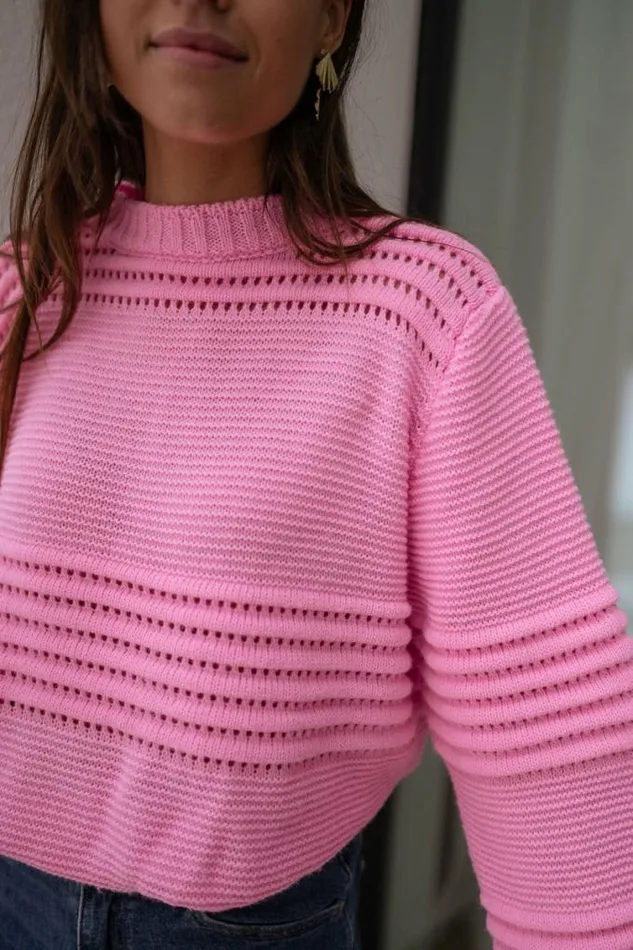 Easy Clothes Pink Miley Sweater Pink Women039s Clothing Sweaters