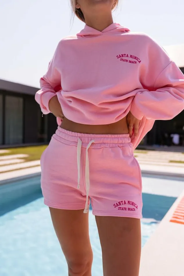 Easy Clothes Pink Santa Monica Hoodie Women039s Clothing Sweaters Easy Clothes Pink Santa Monica Hoodie Women039s Clothing Sweaters