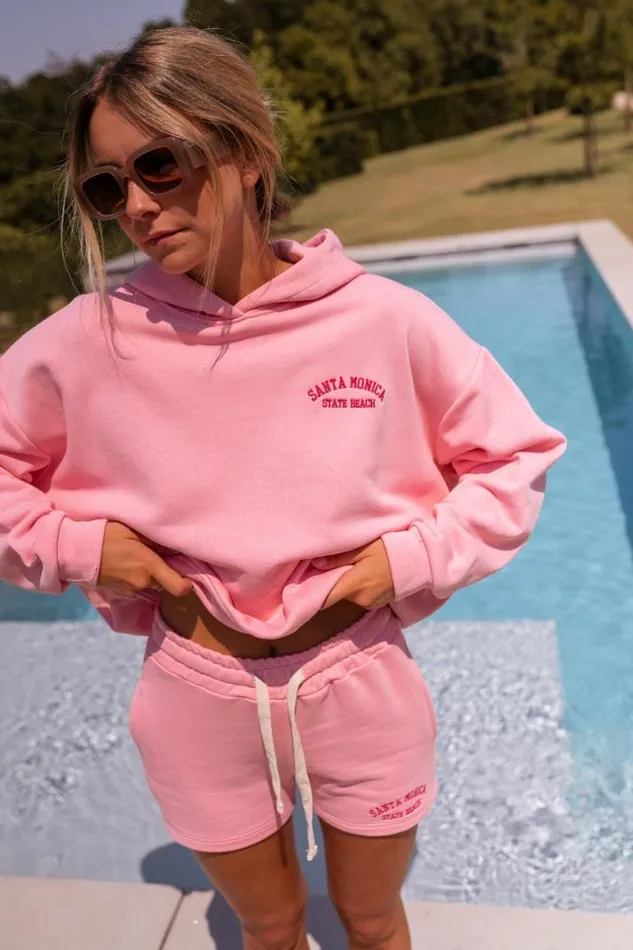 Easy Clothes Pink Santa Monica Hoodie Women039s Clothing Sweaters Easy Clothes Pink Santa Monica Hoodie Women039s Clothing Sweaters