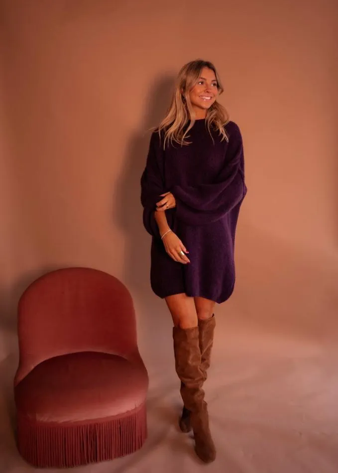 Easy Clothes Plum Elyas Sweater Dress Women039s Clothing Dresses