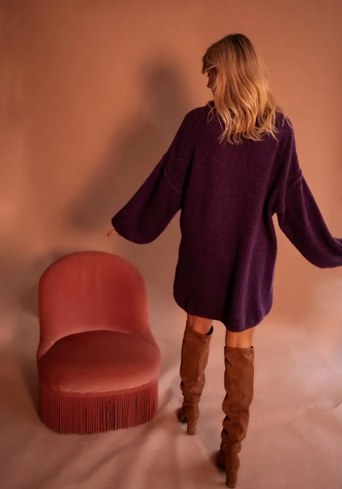Easy Clothes Plum Elyas Sweater Dress Women039s Clothing Dresses