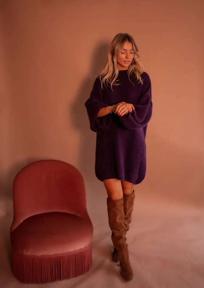 Easy Clothes Plum Elyas Sweater Dress Women039s Clothing Dresses