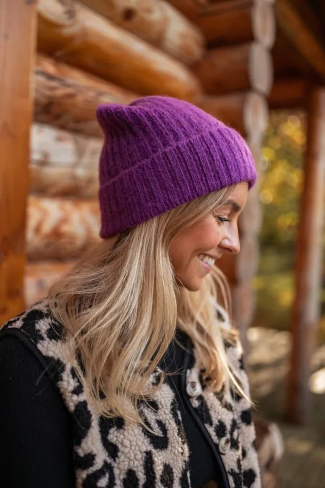 Easy Clothes Purple Sama Beanie Purple Jewelry and Accessories Hats and Beanies