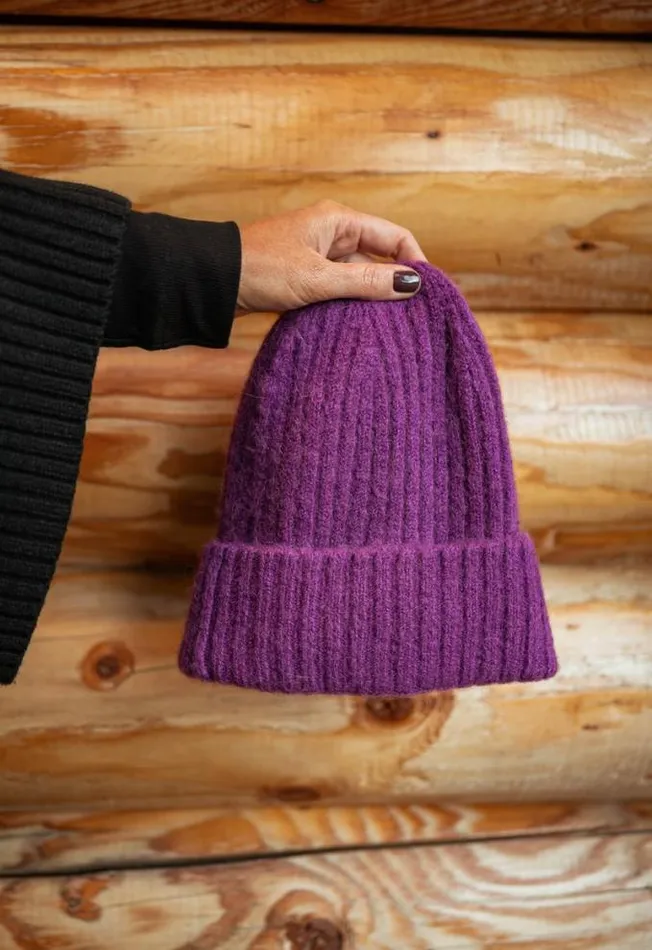 Easy Clothes Purple Sama Beanie Purple Jewelry and Accessories Hats and Beanies