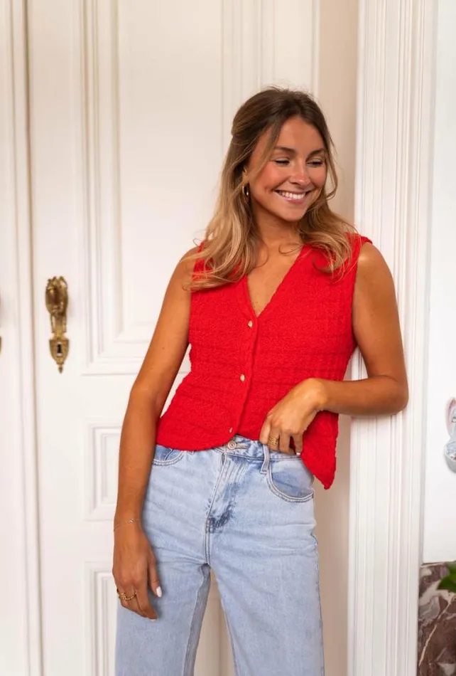 Easy Clothes Red Blake Sleeveless Cardigan Women039s Clothing Cardigans Easy Clothes Red Blake Sleeveless Cardigan Women039s Clothing Cardigans