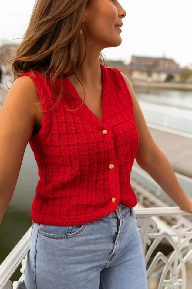 Easy Clothes Red Blake Sleeveless Cardigan Women039s Clothing Cardigans Easy Clothes Red Blake Sleeveless Cardigan Women039s Clothing Cardigans