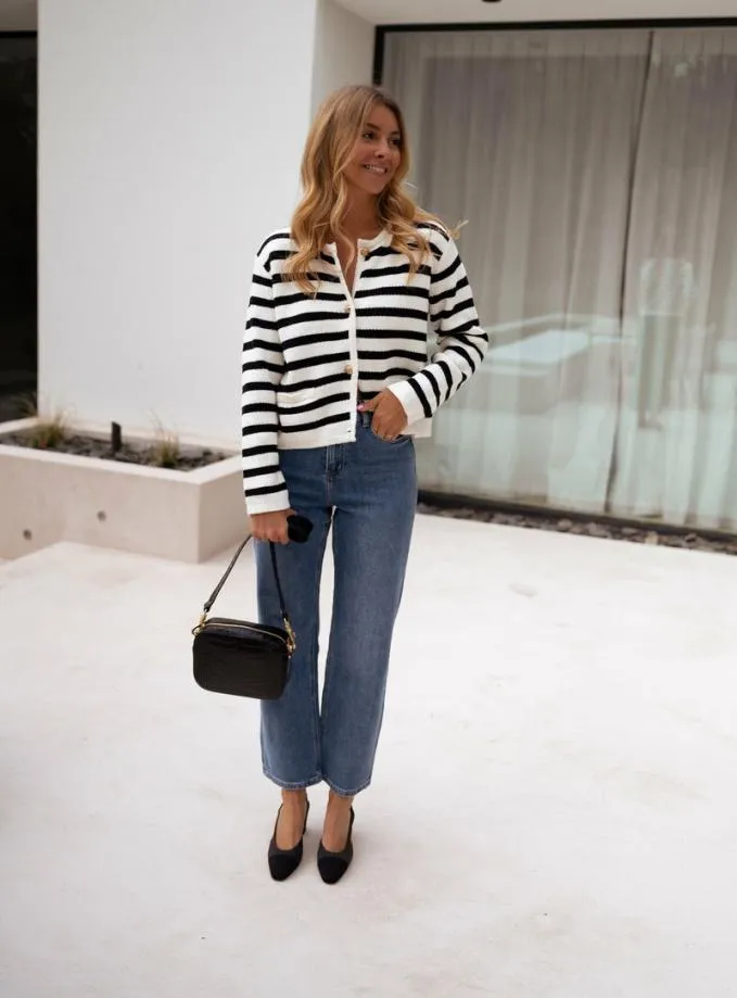 Easy Clothes Striped Jeanne Cardigan Women039s Clothing Cardigans Easy Clothes Striped Jeanne Cardigan Women039s Clothing Cardigans